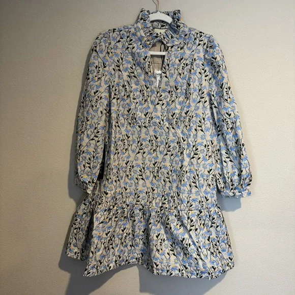 Tuckernuck Blue Daisy Embroidered Palmerston Dress